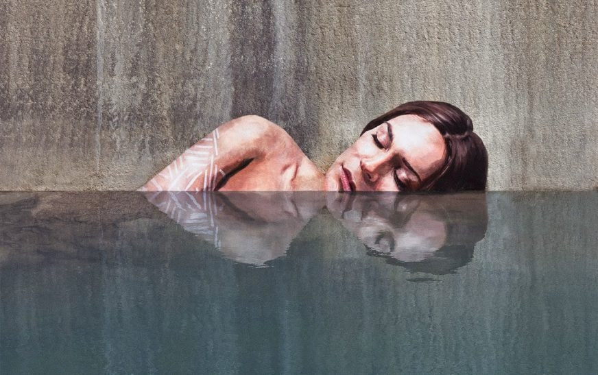 The eye-catching water based murals and installations